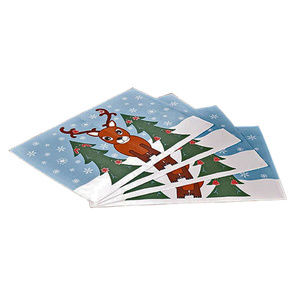 Christmas Reindeer Place Mats placemats Set of 4 13x19 inch